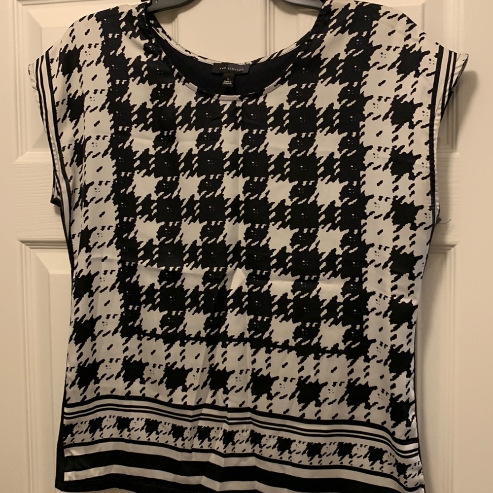 The Limited - Navy Pattern Blouse